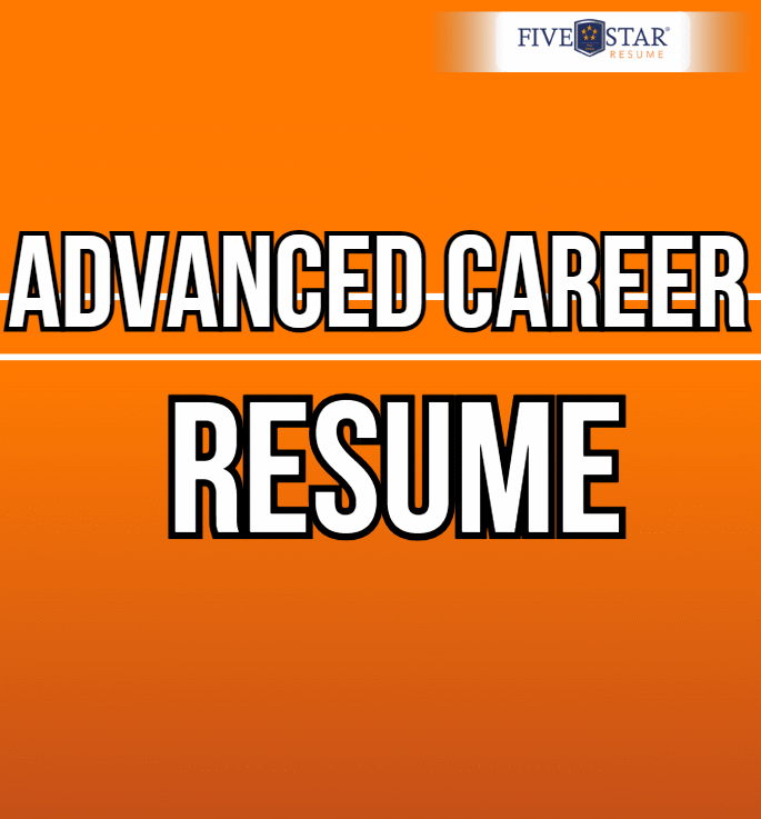 Advanced Career Resume Only